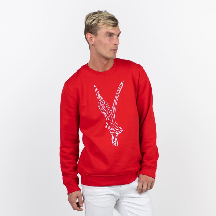 Red Unisex sweatshirt Bird